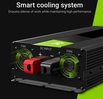 maitinimo laidas - Įtampos keitiklis Green Cell INV12, juoda, 230 V - 4 nuotrauka