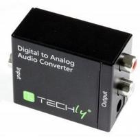 toslink kabelis - Techly Coaxial Or Tosling To Analog Audio Converter - 3 nuotrauka