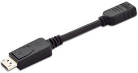displayport hdmi adapteri - Assmann Adapter Cable Displayport / HDMI Black 0.15m - 2 nuotrauka
