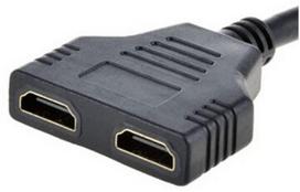 type 2 kabels - Gembird Cable HDMI x2 / HDMI Black - 2 nuotrauka