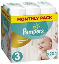 pampers 6 dydis - Pampers Premium Care S3 204 - 1 nuotrauka