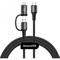 Pirkti Baseus Twins 2in1 USB-C PD to USB-C (60W 20V 3A) + Lightning (9V 2A) 1m - Photo 1