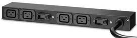 c19 kabeliai - RACK PDU, BASIC, 0U/1U, 220-240V, 32A, (4) C19, EMEA/ASIA - 2 nuotrauka
