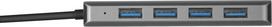 usb c ilgintuvas - Trust Halyx Aluminium USB-C to 4-Port USB-A 3.2 Hub - 2 nuotrauka