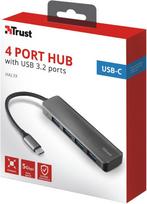 usb c ilgintuvas - Trust Halyx Aluminium USB-C to 4-Port USB-A 3.2 Hub - 6 nuotrauka
