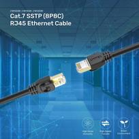unitek rj45 15m - Tinklo kabelis Unitek Cat 7 SSTP RJ45 Ethernet Cable 15m Black - 4 nuotrauka