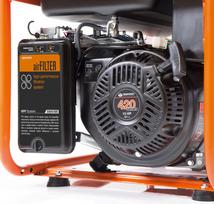 generatorius 5kw - Daewoo GDA 7500E-3 Petrol Generator Black/Orange - 4 nuotrauka