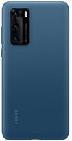 huawei p40 pro - Huawei Silicone Back Case For Huawei P40 Pro Blue - 1 nuotrauka