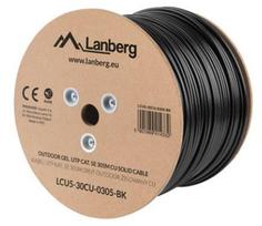 lanberg utp 305 m - Lanberg Cable CAT 5e UTP 305m Black - 2 nuotrauka