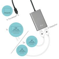 thunderbolt 3 - i-Tec Thunderbolt 3 Dual Display Port Adapter - 8 nuotrauka