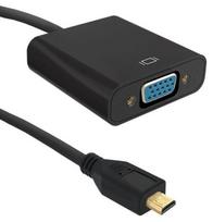 hdmi audio adapter - Qoltec Adapter HDMI-micro to VGA + 3.5mm Audio Black 0.2m - 1 nuotrauka