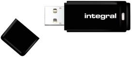 Atmintukas Integral 32GB, USB 2.0, su dangteliu, juodas