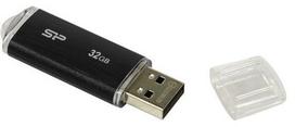 2gb usb flash - Silicon Power Ultima U02 32GB Black (Juodas) - 3 nuotrauka