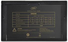 deepcool fan - Deepcool  "Nova" series,  500W,  120mm FAN, High efficiency >80%, Active PFC PSU, retail packing deepcool - 4 nuotrauka