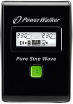 sw 800 - UPS Power Walker Line-Interactive 800VA 2x PL 230V, PURE SINE, RJ11/RJ45,USB,LCD - 2 nuotrauka