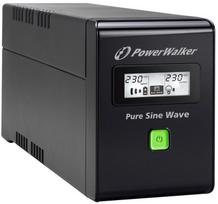 sw 800 - UPS Power Walker Line-Interactive 800VA 2x PL 230V, PURE SINE, RJ11/RJ45,USB,LCD - 3 nuotrauka