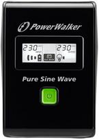 sw 800 - UPS Power Walker Line-Interactive 800VA 3x IEC C13, PURE SINE, RJ11/RJ45,USB,LCD - 2 nuotrauka
