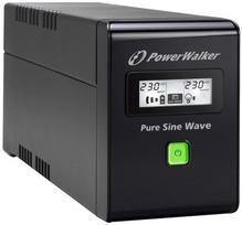 sw 800 - UPS Power Walker Line-Interactive 800VA 3x IEC C13, PURE SINE, RJ11/RJ45,USB,LCD - 3 nuotrauka