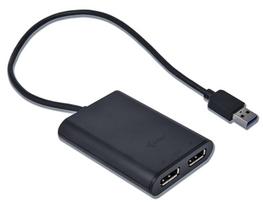 usb c to displayport - i-Tec USB 3.0 / USB-C Dual 4K DP Video Adapter - 2 nuotrauka