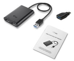 usb c to displayport - i-Tec USB 3.0 / USB-C Dual 4K DP Video Adapter - 4 nuotrauka
