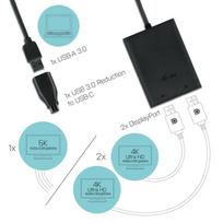 usb c to displayport - i-Tec USB 3.0 / USB-C Dual 4K DP Video Adapter - 7 nuotrauka