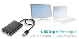 usb c to displayport - i-Tec USB 3.0 / USB-C Dual 4K DP Video Adapter - 9 nuotrauka