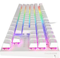 brown switch - Klaviatūra Genesis Thor 303 TKL RGB White Outemu Brown EN, balta - 5 nuotrauka