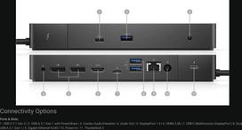 docking station dell wd19 - DELL WD19TBS-180W, Wired, USB 3.2 Gen 2 (3.1 Gen 2) Type-C - 7 nuotrauka