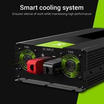 inverteris 12v 500w - Green Cell Converter 12V/230V 1500W/3000W | INV22  | 5903317228387 - 3 nuotrauka