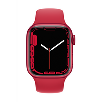 apple watch 7 series gps - Apple Watch Series 7 GPS, 41mm Red Aluminium Case with Red Sport Band (Raudonas) - 3 nuotrauka
