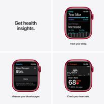 apple watch 7 series gps - Apple Watch Series 7 GPS, 41mm Red Aluminium Case with Red Sport Band (Raudonas) - 7 nuotrauka
