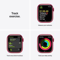 apple watch 7 series gps - Apple Watch Series 7 GPS, 41mm Red Aluminium Case with Red Sport Band (Raudonas) - 8 nuotrauka