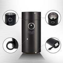 coffee grinder - Adler AD4446 Black (Juodas) - 15 nuotrauka