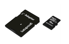 apple kortele - Goodram MicroSD 16Gb (class 10) + SD adapter - 2 nuotrauka