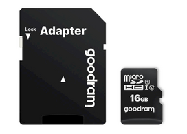 apple kortele - Goodram MicroSD 16Gb (class 10) + SD adapter - 3 nuotrauka