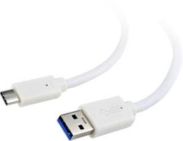 usb 3.2 gen 2 cable - Gembird USB 3.0 AM to Type-C (AM/CM) 1m White - 1 nuotrauka