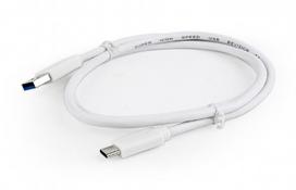 usb 3.2 gen 2 cable - Gembird USB 3.0 AM to Type-C (AM/CM) 1m White - 2 nuotrauka