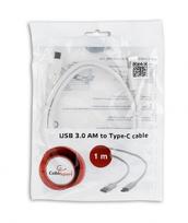 usb 3.2 gen 2 cable - Gembird USB 3.0 AM to Type-C (AM/CM) 1m White - 3 nuotrauka