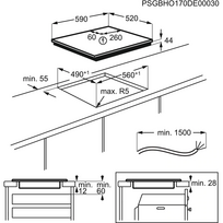 hob induction - Electrolux EIS62443 - 7 nuotrauka