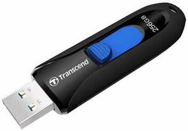 usb 3.0 256 - Transcend JetFlash 790 256GB Black (Juodas) - 1 nuotrauka