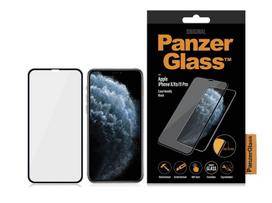 iphone x apsauginis stiklas - PanzerGlass Screen protector PREMIUM TEMPERED glass 3D full cover for iPhone 11 Pro Casefriendly (Juodas) - 3 nuotrauka