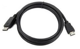 display port laidas - Gembird Cable DisplayPort / HDMI Black 5m - 2 nuotrauka
