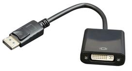 displayport to dvi - Gembird Adapter DisplayPort to DVI Black 0.1m - 1 nuotrauka