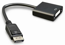 displayport to dvi - Gembird Adapter DisplayPort to DVI Black 0.1m - 2 nuotrauka