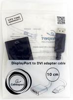 displayport to dvi - Gembird Adapter DisplayPort to DVI Black 0.1m - 3 nuotrauka