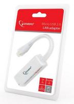 plokste tinklo - Gembird Adapter USB-micro to RJ-45 White - 2 nuotrauka