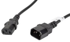maitinimo laidas iec 320 c13 - Lanberg Cable IEC C14 / IEC C13 5m Black - 1 nuotrauka