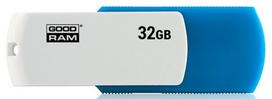 usb atmintukai 32gb - Goodram UCO2 32GB Blue/White (Mėlynas/Baltas) - 2 nuotrauka
