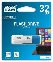 usb atmintukai 32gb - Goodram UCO2 32GB Blue/White (Mėlynas/Baltas) - 3 nuotrauka