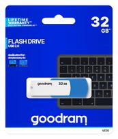 usb atmintukai 32gb - Goodram UCO2 32GB Blue/White (Mėlynas/Baltas) - 4 nuotrauka